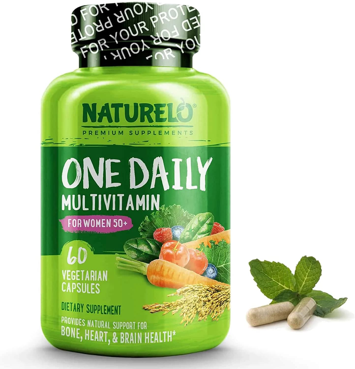 Multivitamin for Women 50+, 60 Capsules by NATURELO