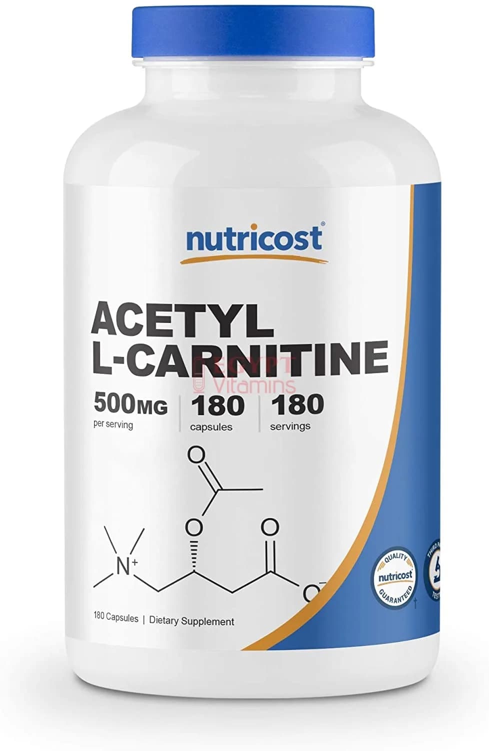 NutriCost Acetyl L-Carnitine, 500 mg, 180 Capsules by NutriCost