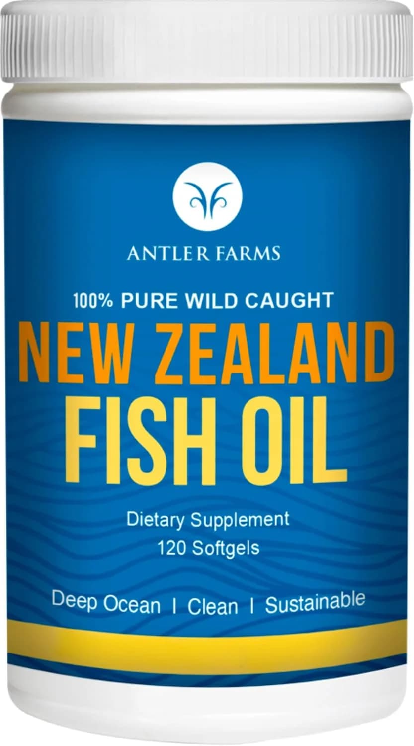 Antler Farms New Zealand Fish Oil, 120 Softgels