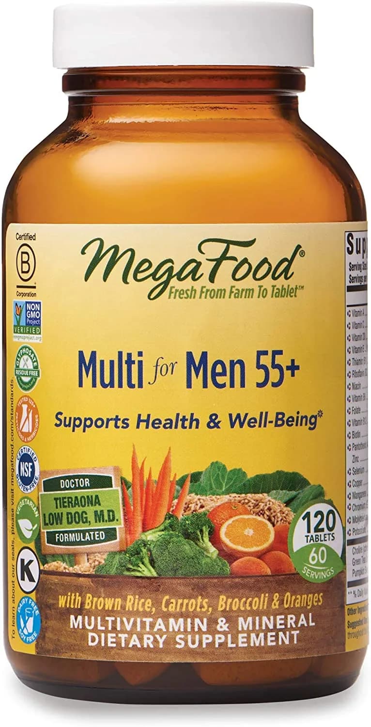 Multi for Men 55+ +55, 120 Tablets by MegaFood