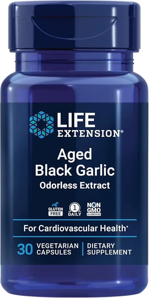 Aged Black Garlic Heart Blood Pressure, 30 Capsules by Life Extension