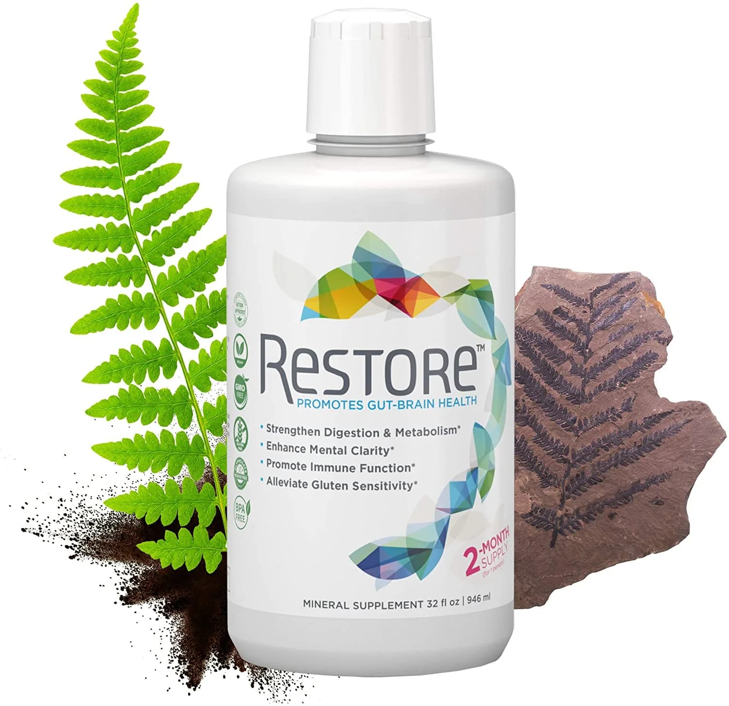 ION* Gut Support Doctor-Formulated Gut Lining Supplement, 946 mL by Restore