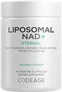 Codeage Liposomal NAD+ with Betaine, 500 mg, 60 Vegan Capsules by Codeage