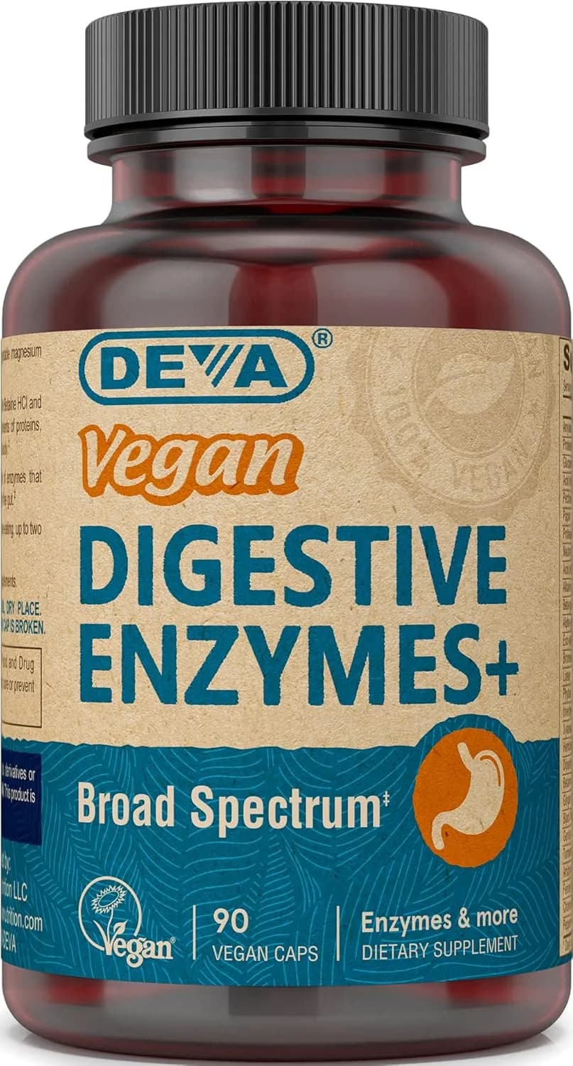 DEVA Vegan Digestive Enzymes – Plant-Based Support for Optimal Digestion