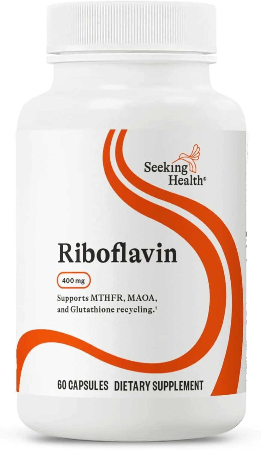 Riboflavin Energy Support, 400 mg, 60 Capsules by Seeking Health