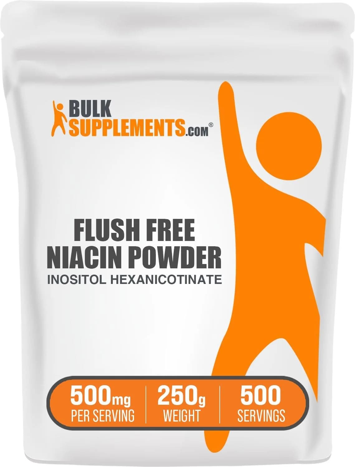 BULKSUPPLEMENTS.COM Niacin Powder - Niacin 500mg - Niacin with Flushing - Vitamin B3 Supplement - Niacin Flush - B3 Vitamins - 500mg of Nicotinic Acid per Serving (250 Grams - 8.8 oz)