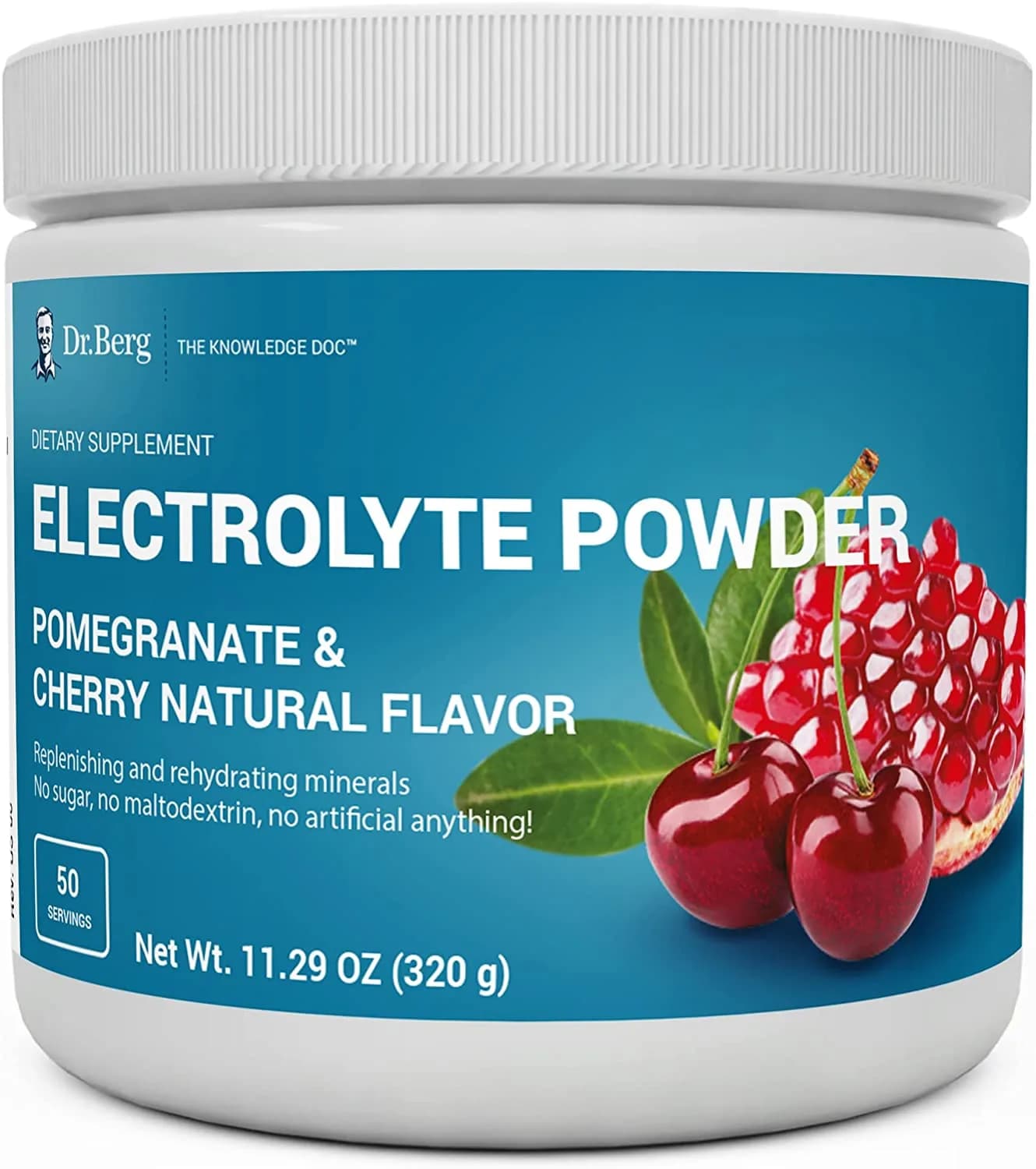 Dr. Berg's Electrolyte Powder, High Energy, Replenish & Rejuvenate Your Cells, 50 Servings