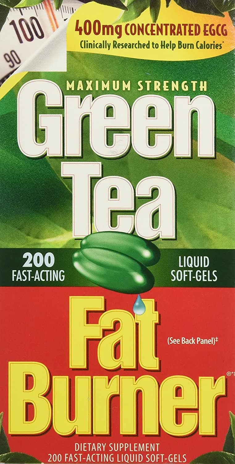 Green Tea Fat Burner Liquid Soft-Gels, 200 Capsules by Applied Nutrition