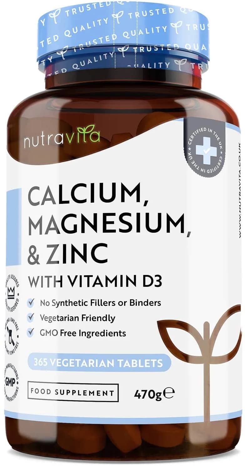 Calcium Magnesium Zinc Vitamin D3, 365 Tablets by Nutravita
