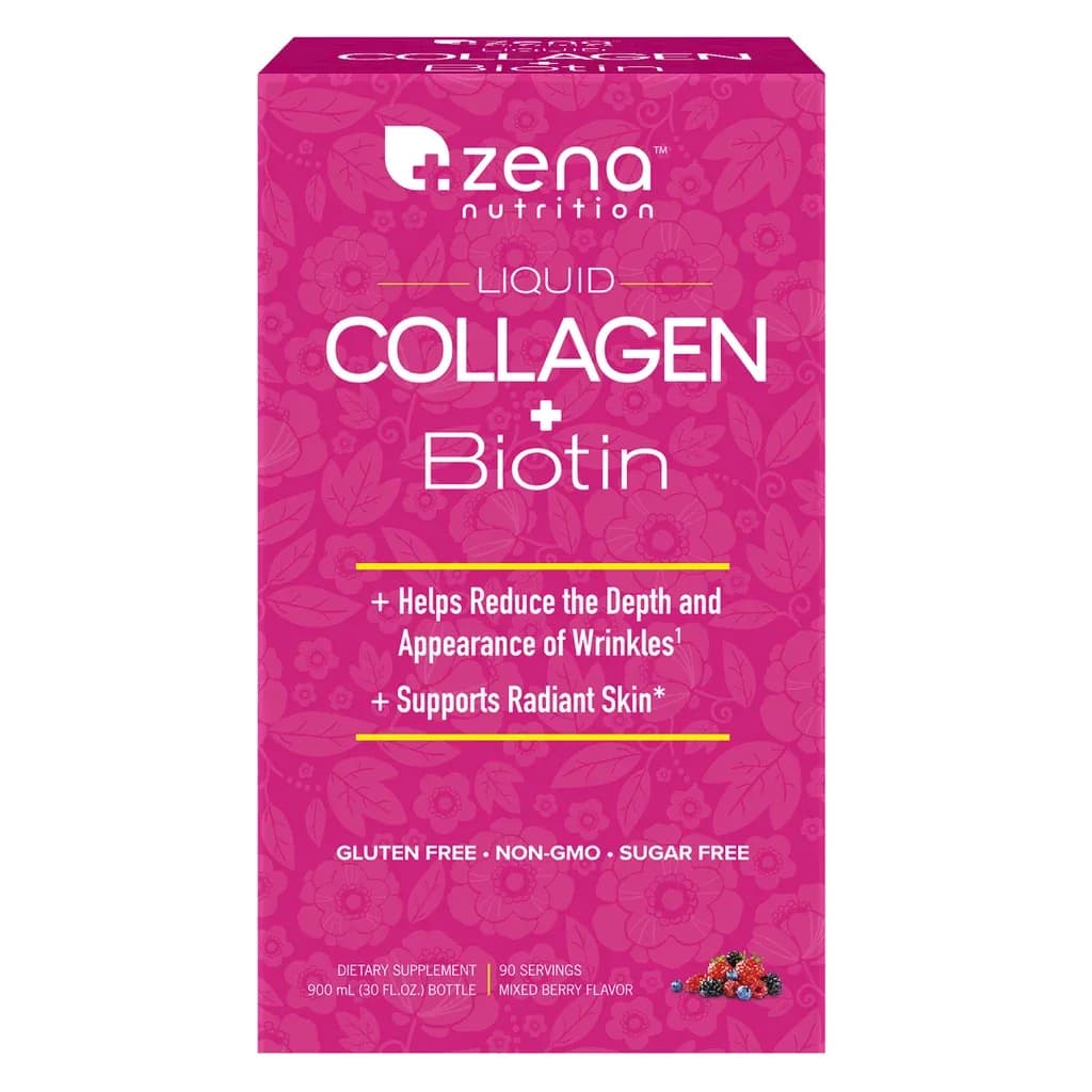 Zena Nutrition Liquid Collagen + Biotin /5000mcg, 2500 mg, 900 mL