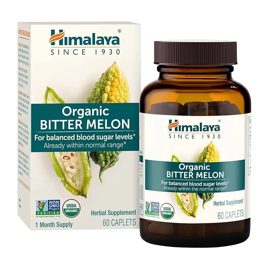 HIMALAYA Organic Bitter Melon Glucose Metabolism Support, 60 Caplets by HIMALAYA