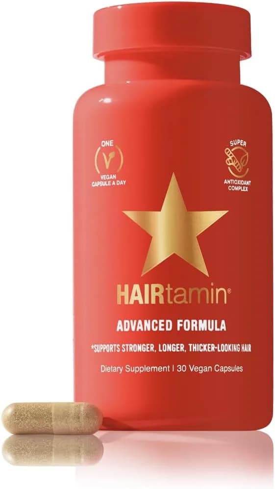 HAIRtamin Advanced Formula Hair Vitamins for Women & Men 5000 Mcg Biotin Capsules – 30 Count