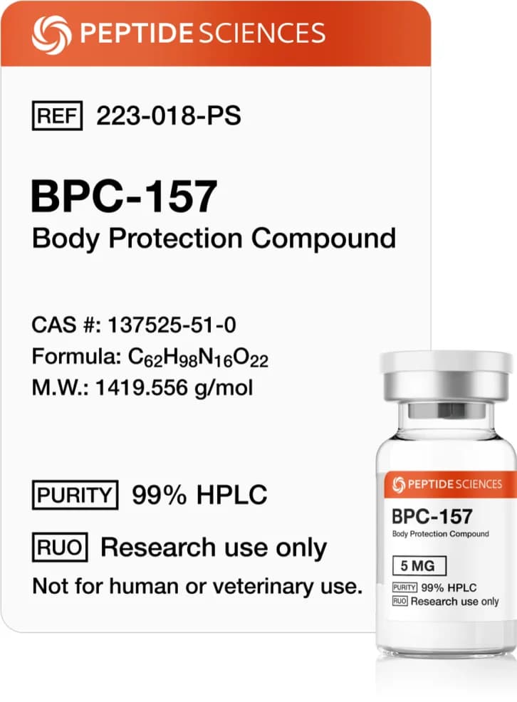 BPC-157 for Injury Recovery & Gut, 5 mg by Peptide Sciences