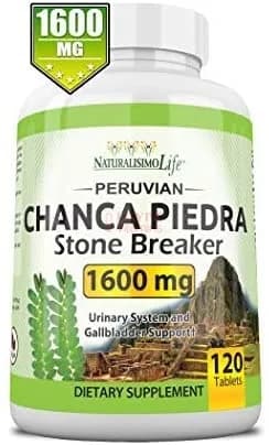 NaturalisimoLife Chanca Piedra 1600 mg – Peruvian – 120 Tablets Kidney Stone Crusher Gallbladder Support