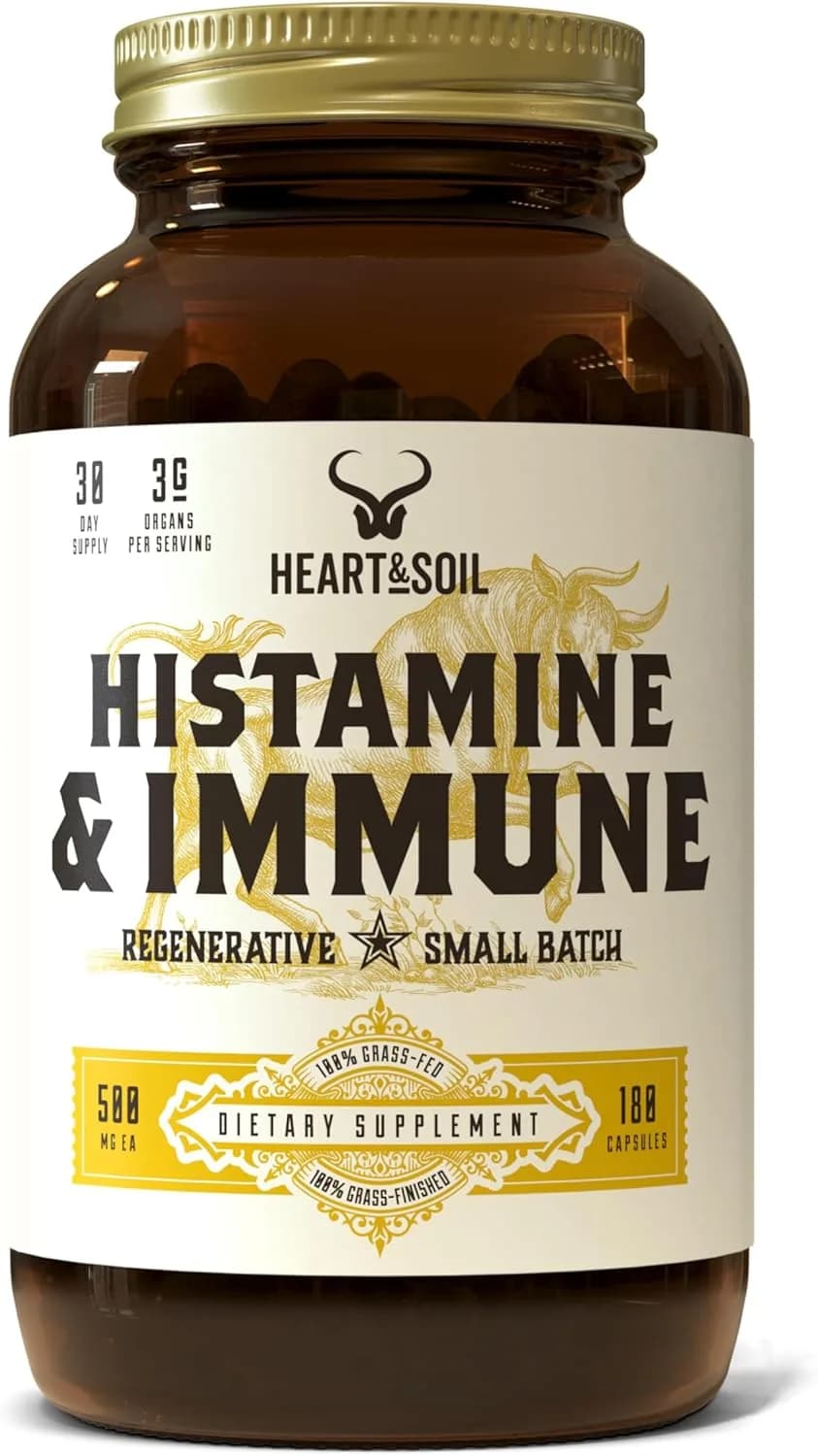 HEART & SOIL Histamine & Immune, 180 Capsules
