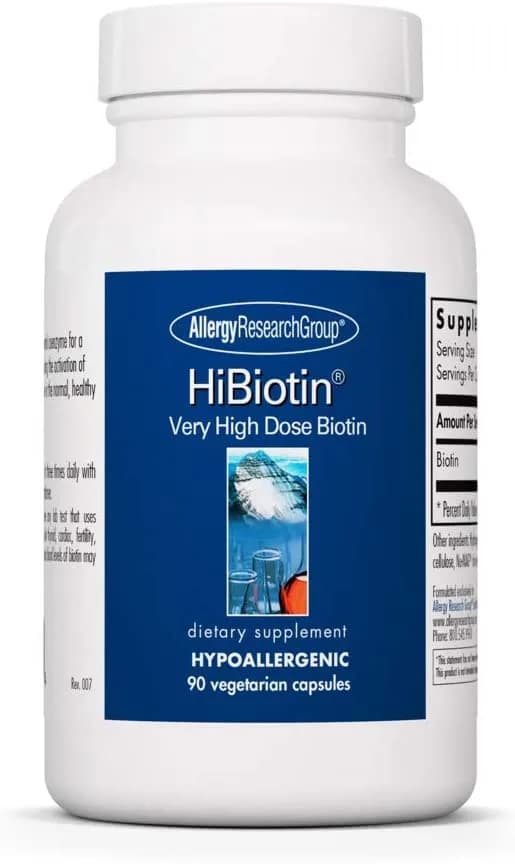 HiBiotin, 100 mg, 90 Veg Capsules by Allergy Research Group