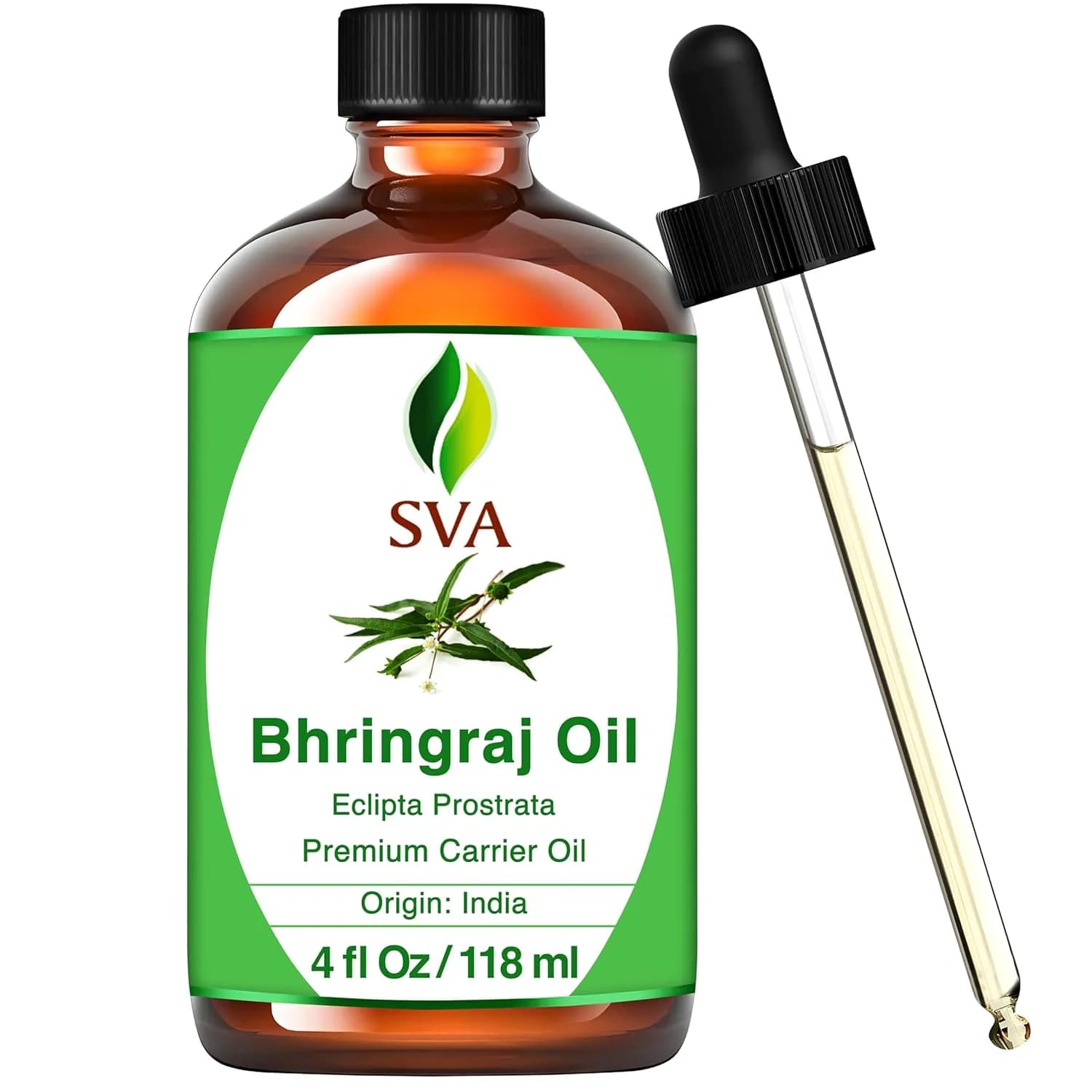 Bhringraj Carrier Oil Natural Hair & Skin, 118 mL by SVA