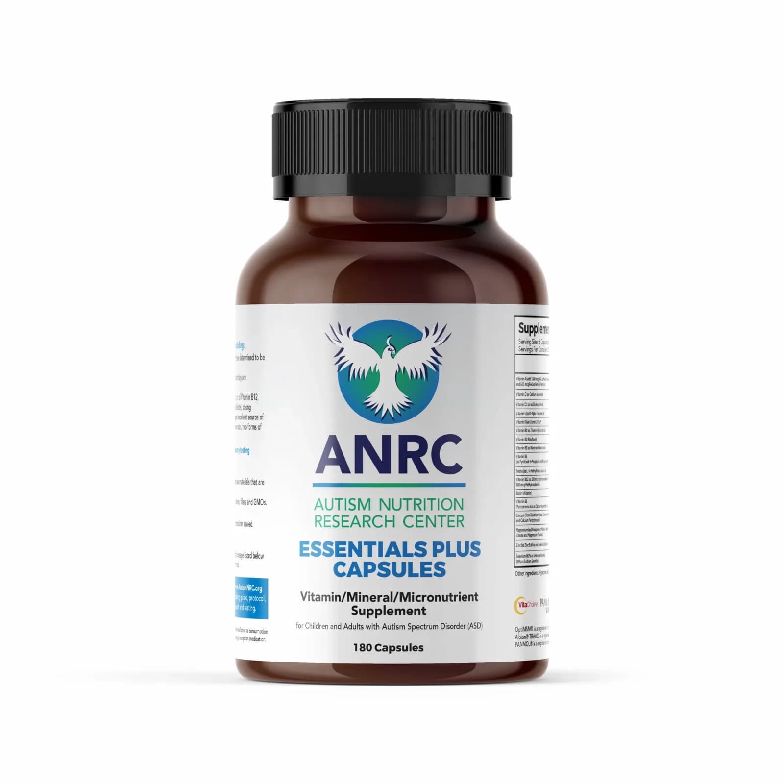 ANRC (Autism Nutrition Research Center) Essentials Plus The James Adams ASD Protocol, 180 Capsules