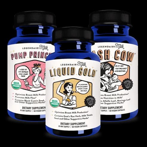 Legendary Milk Bestseller Bundle TOO! | Boost Breast Milk Supply (3 Bottles) | 180 Capsules