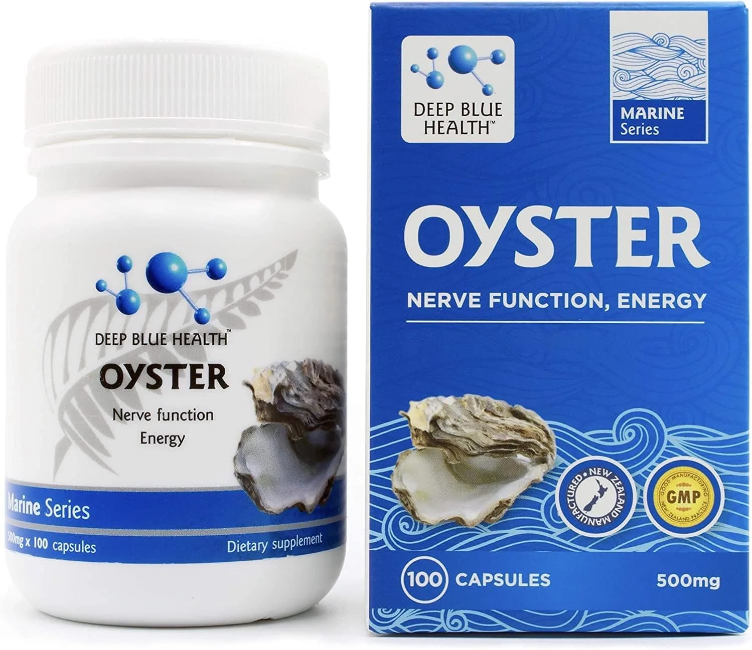 New Zealand Oyster Extract Powder, 500 mg, 100 Capsules by Deep Blue Health