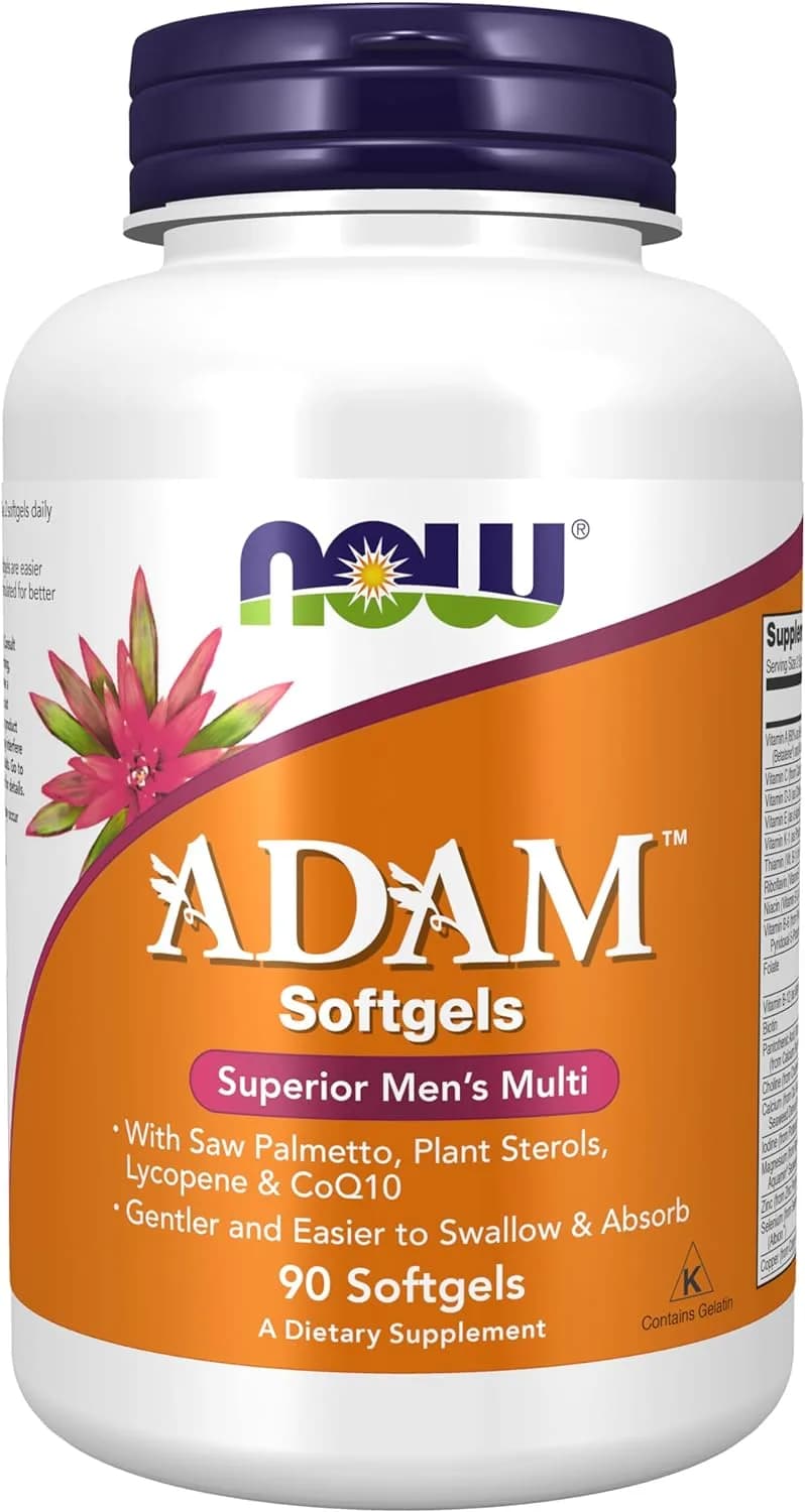 NOW ADAM Men's Multivitamin, 90 Softgels by NOW