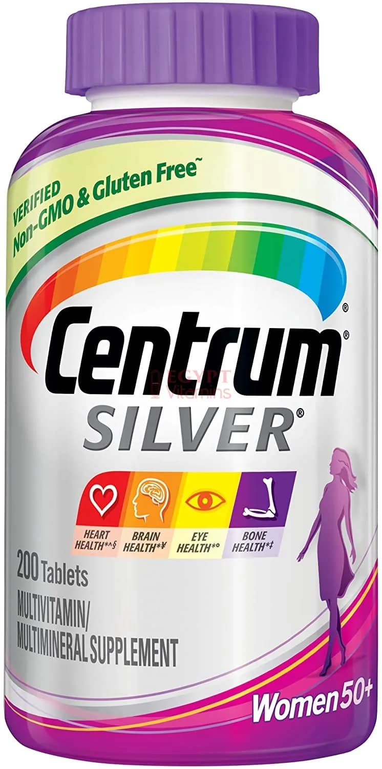 Silver Multivitamin for Women 50 Plus, 200 Tablets by Centrum