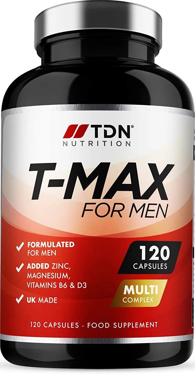 T-MAX for Men Normal Testosterone Levels, 120 Capsules by TDN