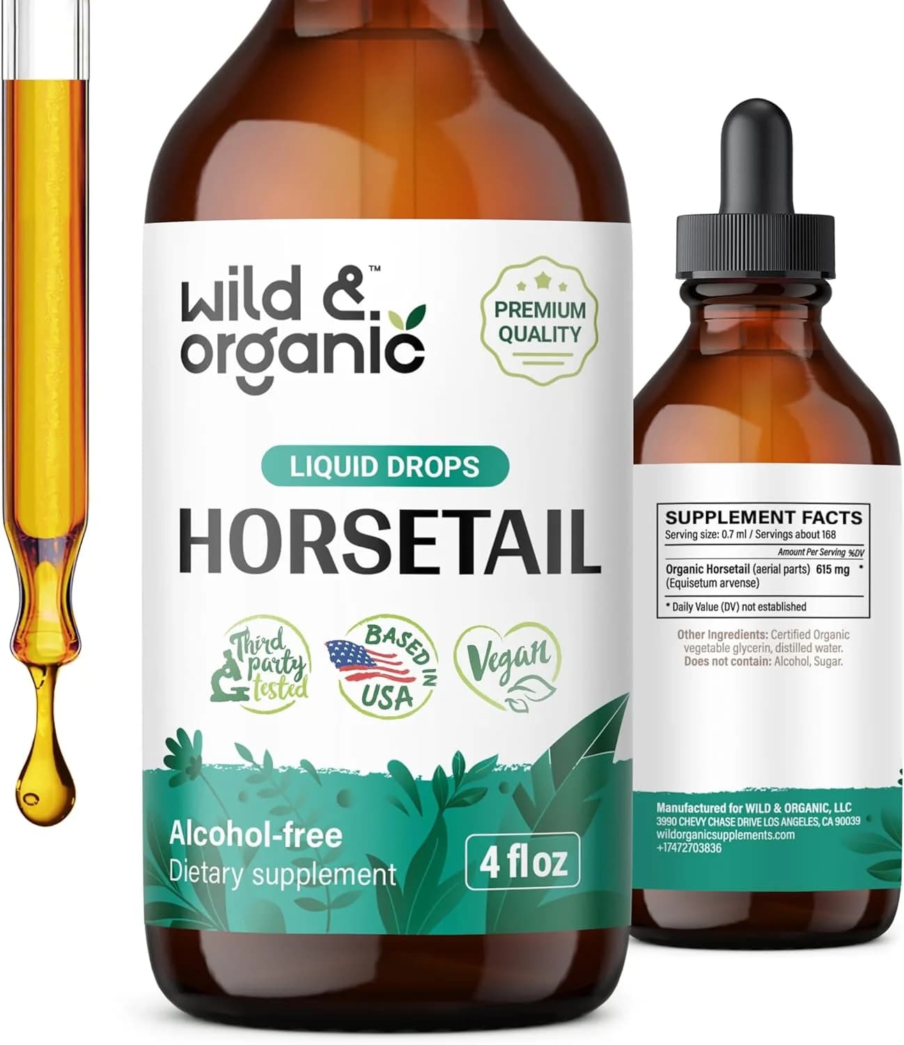 Wild & Organic Horsetail Tincture