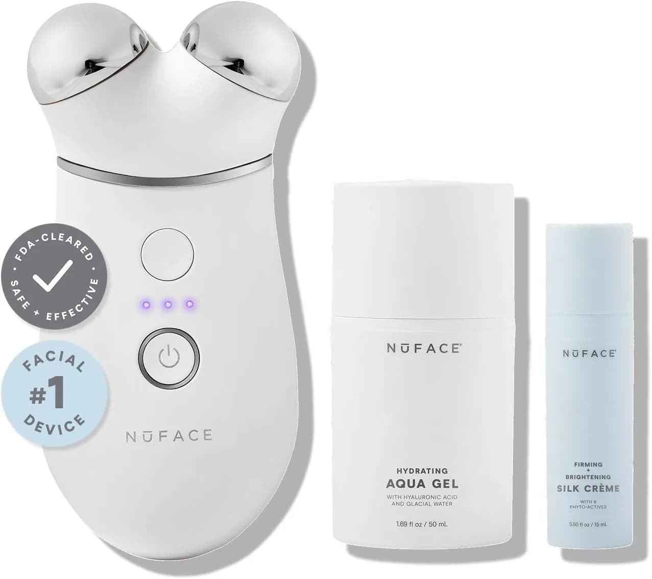 TRINITY+ Microcurrent Facial & Neck Toning Starter by NuFace