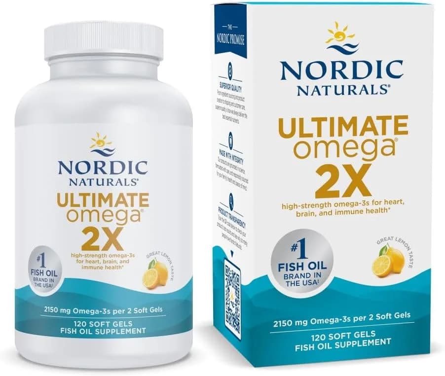 Nordic Naturals Ultimate Omega 2X, Lemon Flavor - 120 Soft Gels