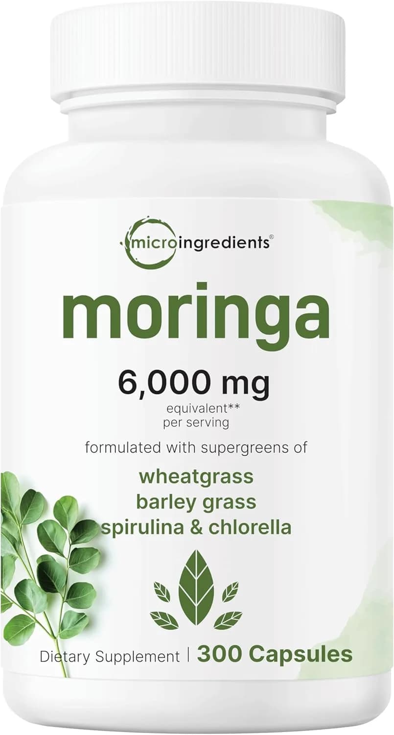 Micro-Ingredients, Moringa Oleifera 6,000mg, 300 Capsules