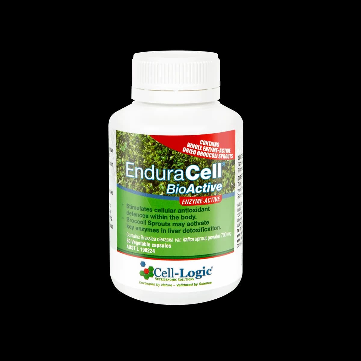 Cell-Logic EnduraCell 100% Active Sulforaphane Generator, 80 Capsules