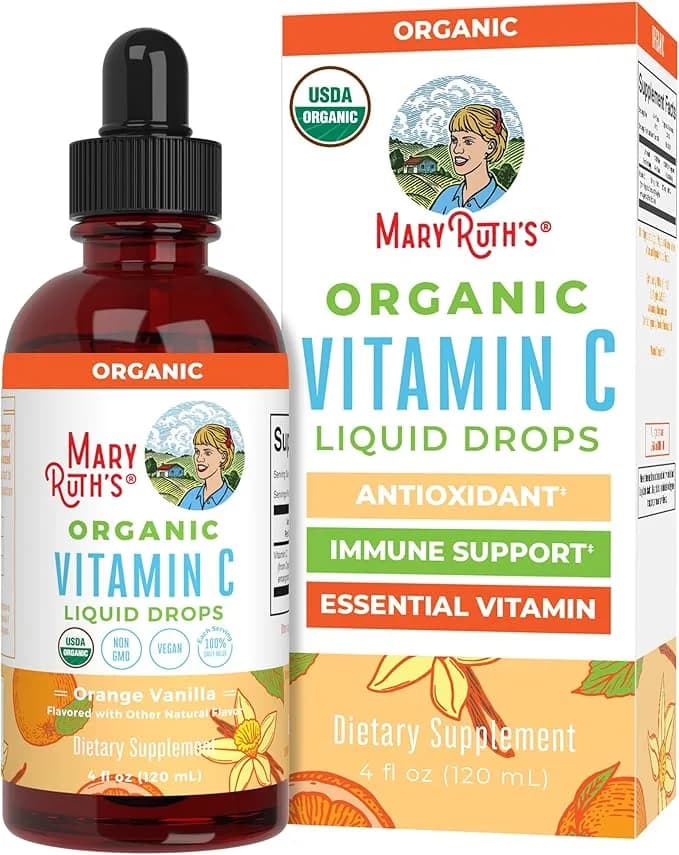 Organic Vitamin C Supplement, 4 fl oz by MaryRuth Organics