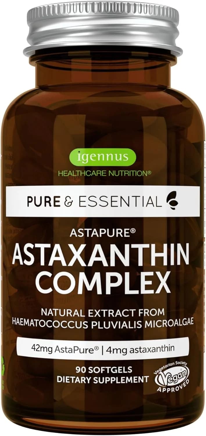 Igennus Pure & Essential Astaxanthin Complex, 4 mg, 90 Vegan Capsules by Igennus