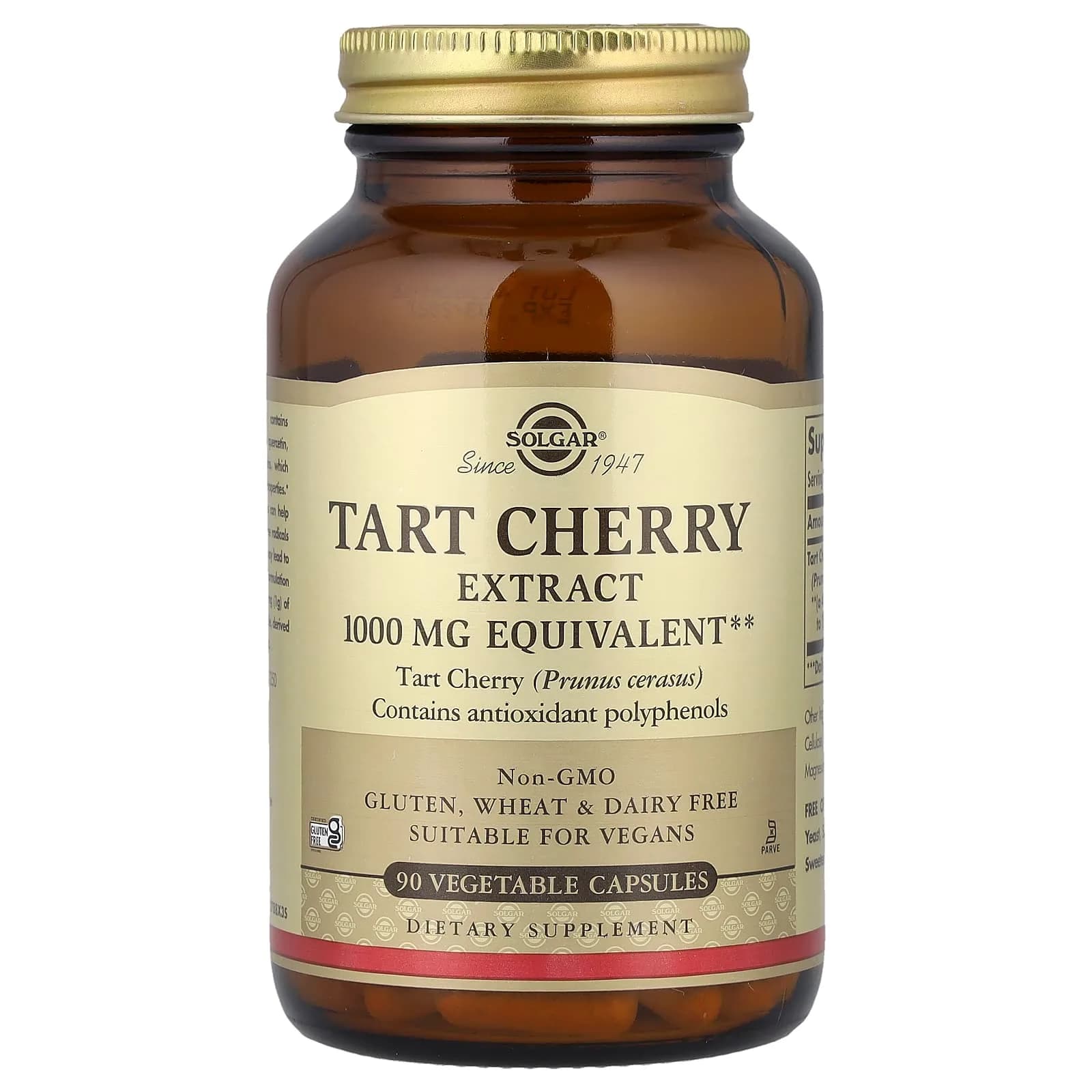 Solgar Solgar Tart Cherry Extract 1000 mg | 90 Capsules