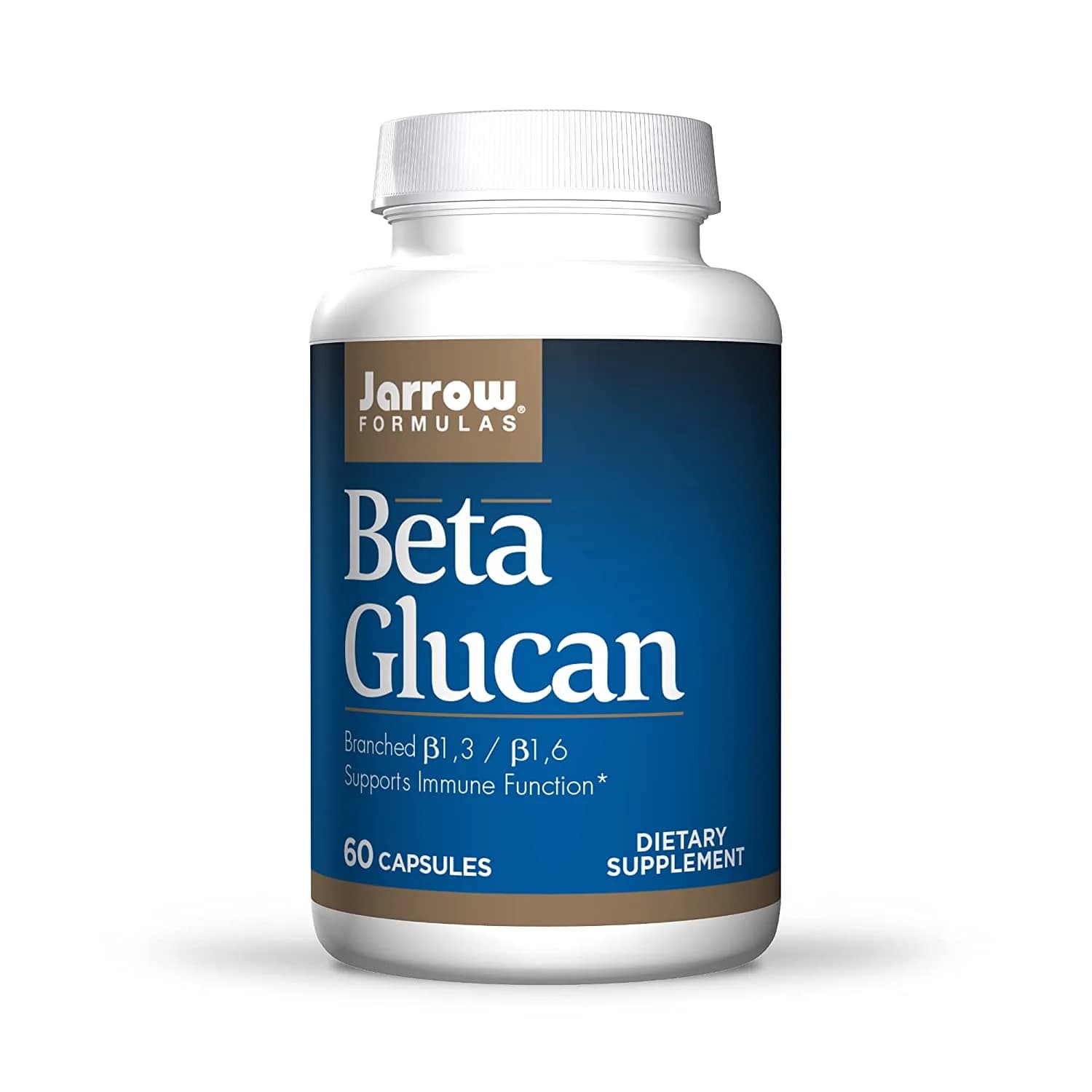 Beta Glucan Immune Function Support High-Purity Extract, 250 mg, 60 Capsules by Jarrow Formulas