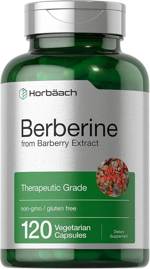Berberine Supplement Berberine HCl from Barberry Extract, 120 Capsules by Horbaach