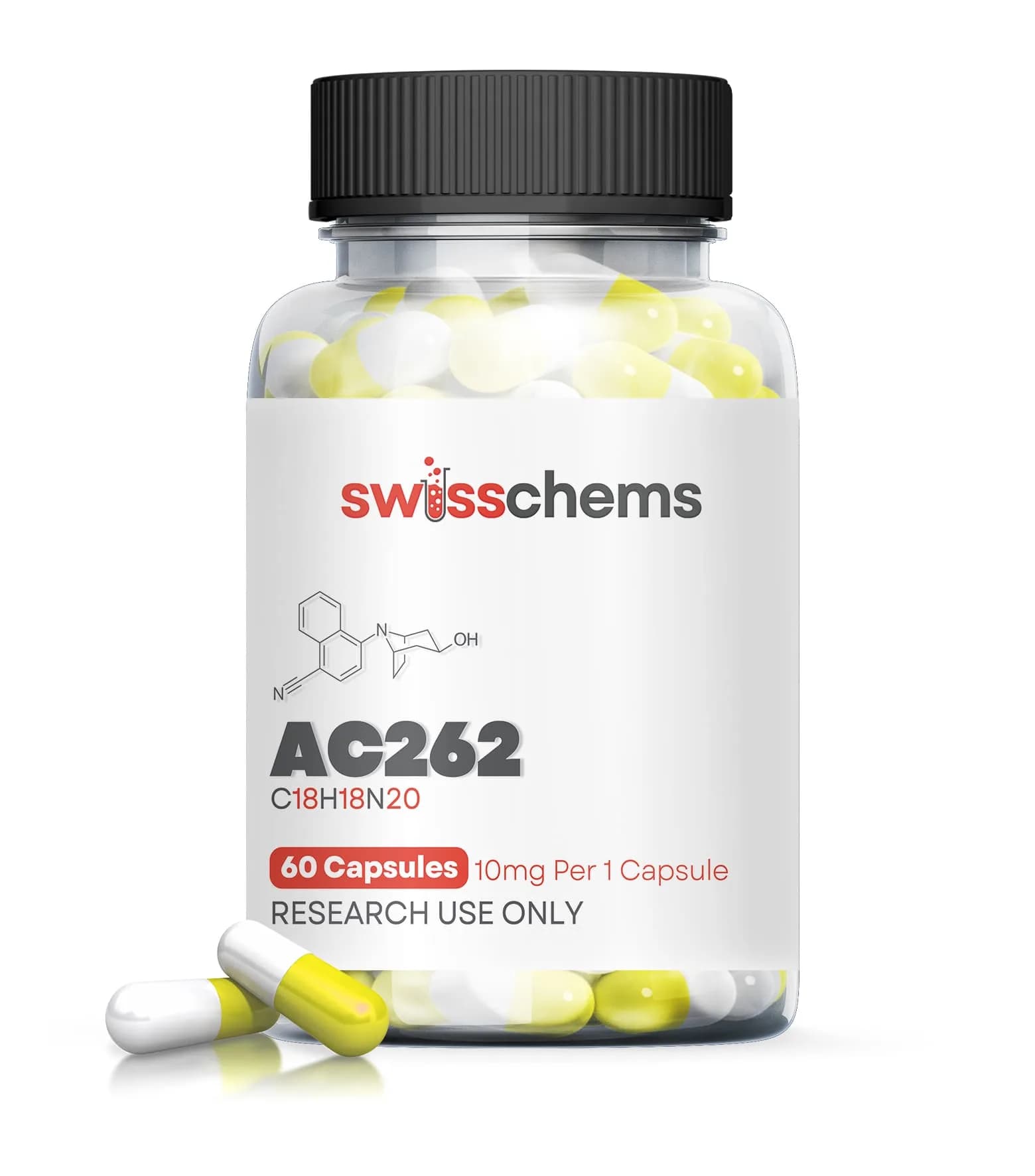 AC-262 Accadrine, 10 mg, 60 Capsules by Swisschem