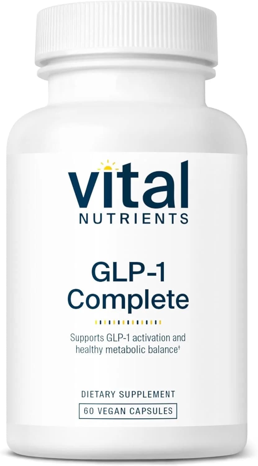 Vital Nutrients GLP-1 Complete | GLP-1 Probiotic, Prebiotic, Postbiotic + Hops Extract | Fast-Acting GLP-1 Activators Helps Curb Cravings | 60 Capsules
