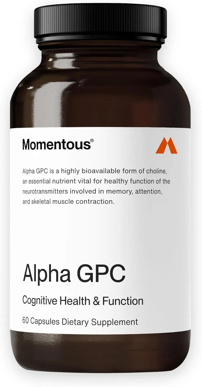 Momentous Alpha GPC Cognitive Support, 300 mg, 60 Vegan Capsules by Momentous