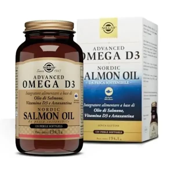 Advanced Omega D3 & Salmon Oil Heart, 120 Capsules by Solgar