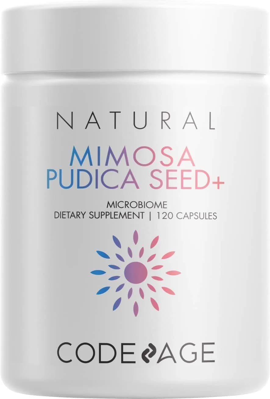 Codeage Organic Mimosa Pudica Seed Capsules - Mimosa Pudica Seeds Supplement - Black Walnut, Cloves, Vidanga, Neem, BioPerine - All in One - Sensitive Plant Pills - Non-GMO & Vegan - 120 Capsules