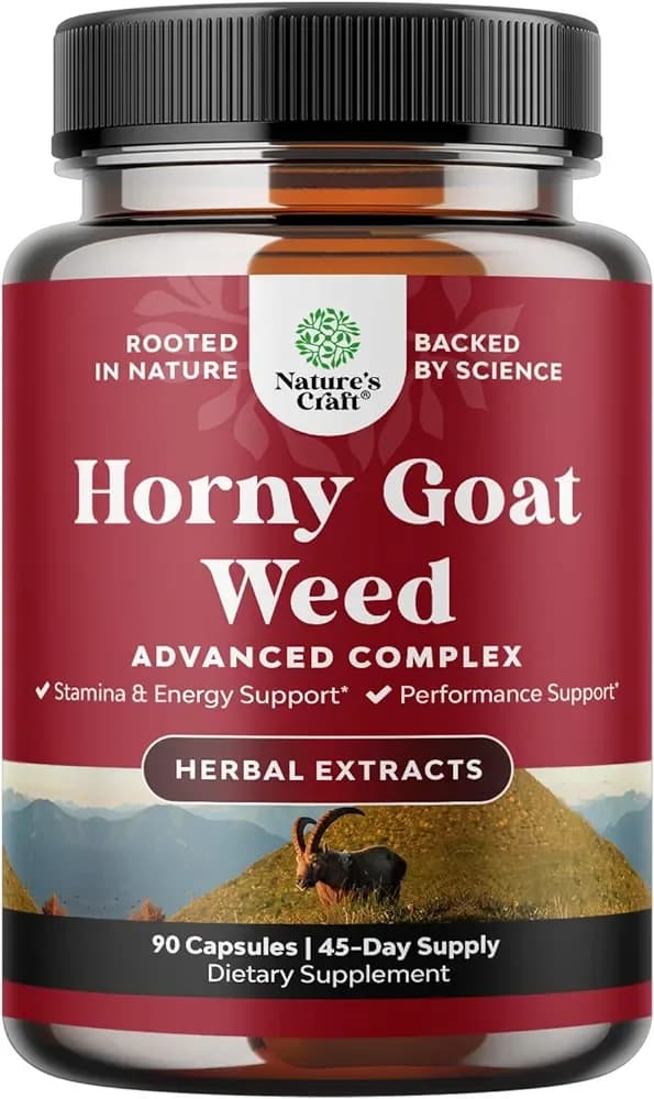 Horny Goat Weed for Male Enhancement,90 Capsules