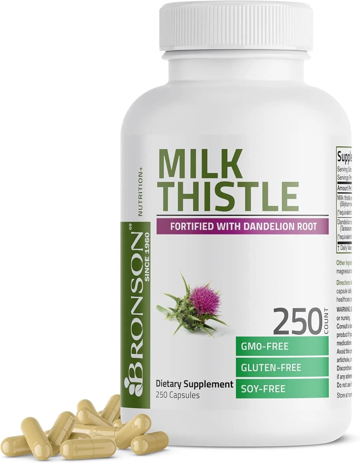 Bronson Milk Thistle, 250 Capsules