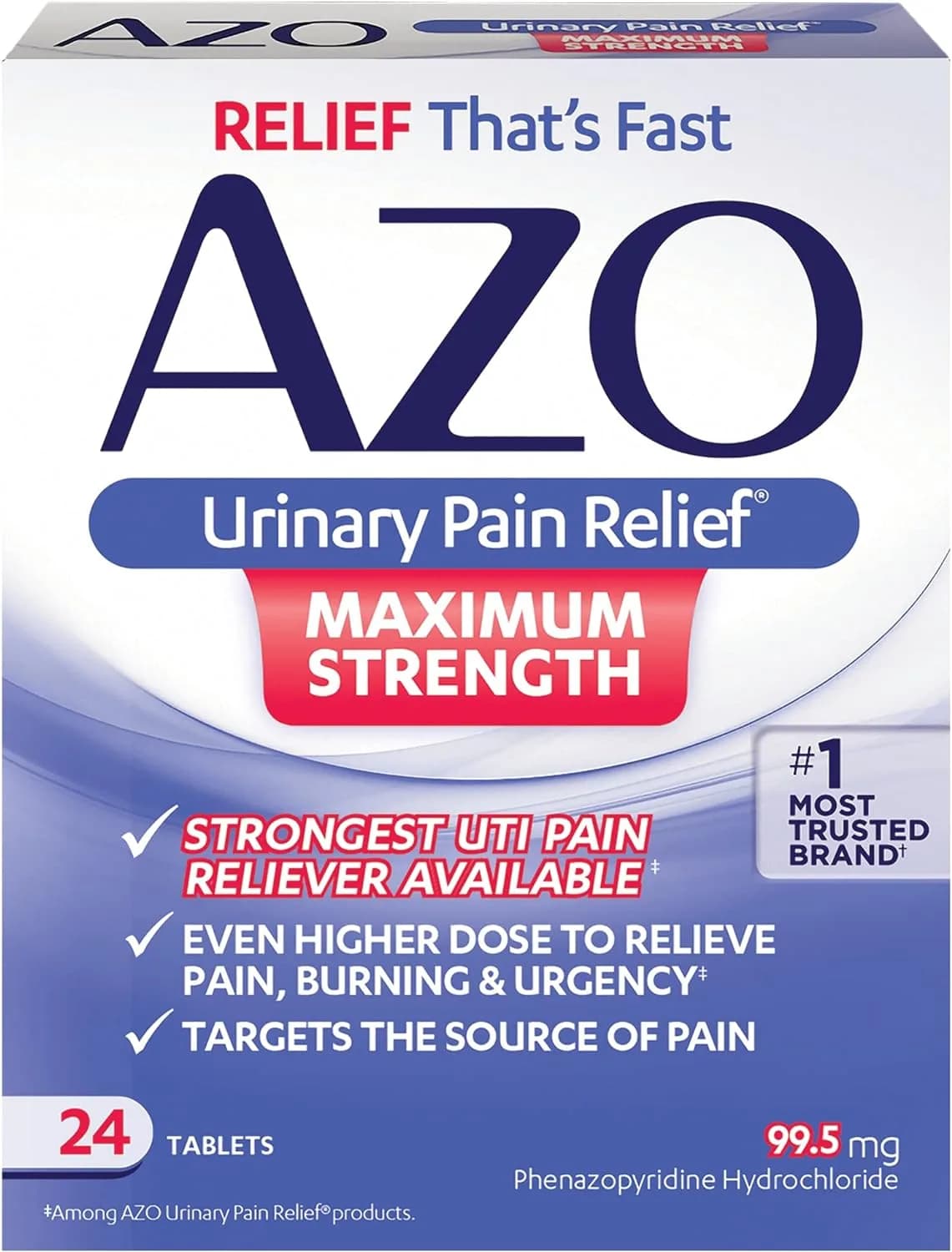 Urinary Pain Relief, 24 Tablets by AZO