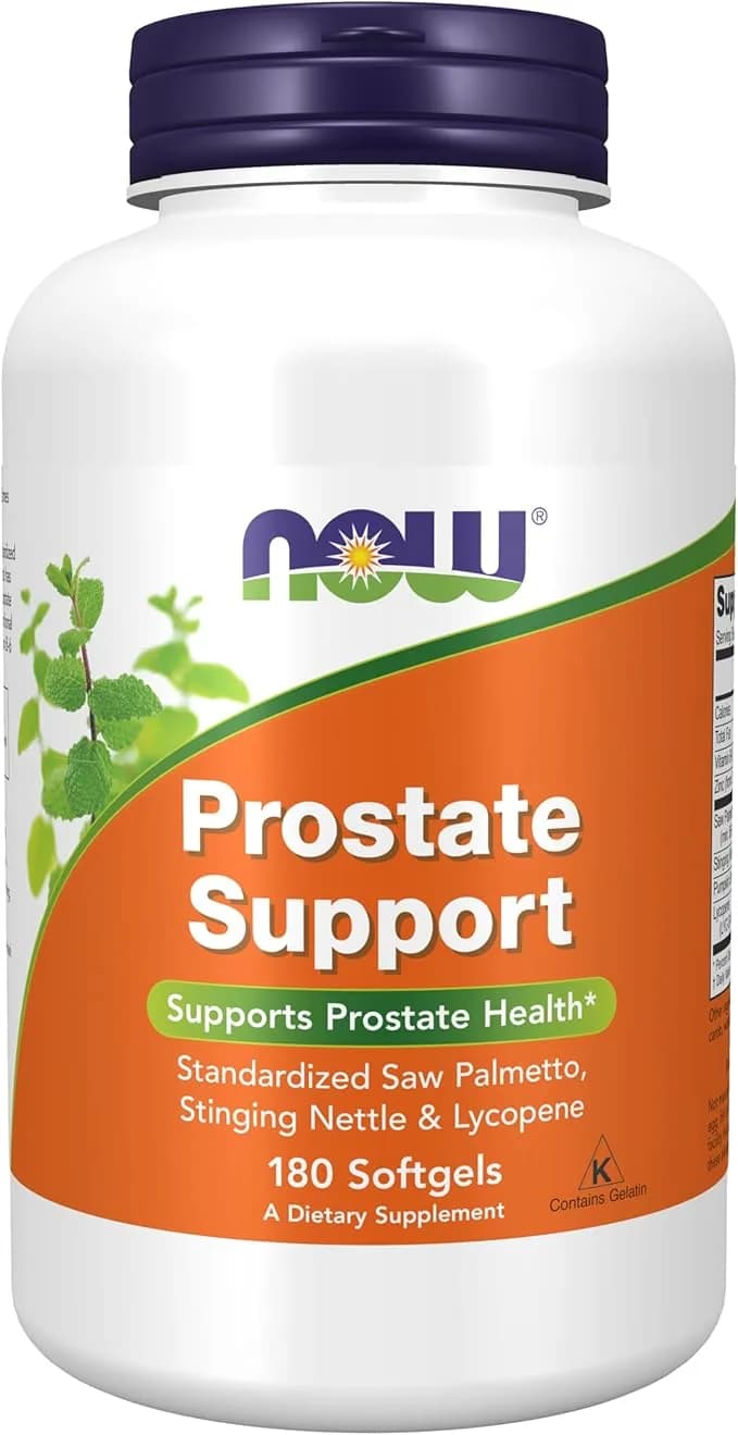 NOW Foods | Prostate Support - Saw Palmetto, Stinging Nettle & Lycopene | 180 Softgels