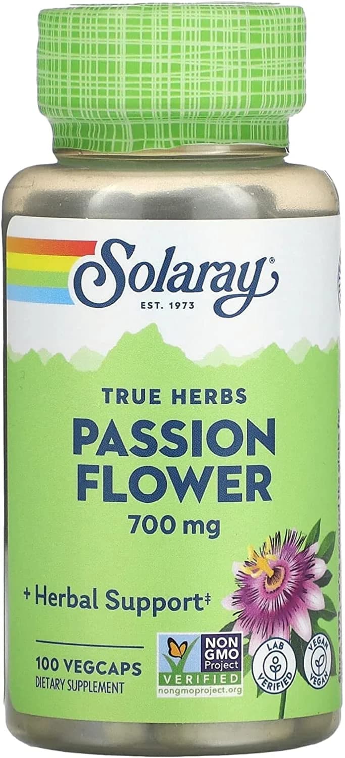 SOLARAY Passion Flower, 700 mg, 100 VegCaps