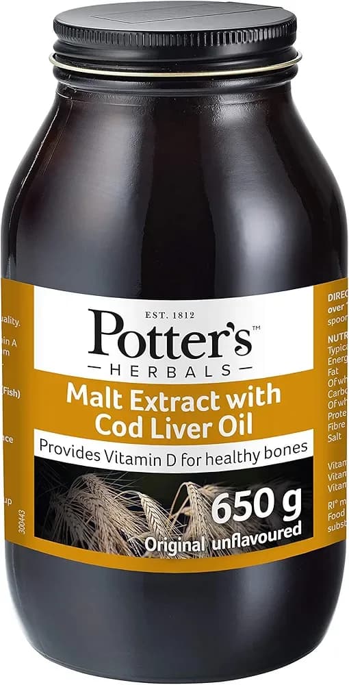 Potter's Malt Extract & Cod Liver Oil Herbal, 650 g
