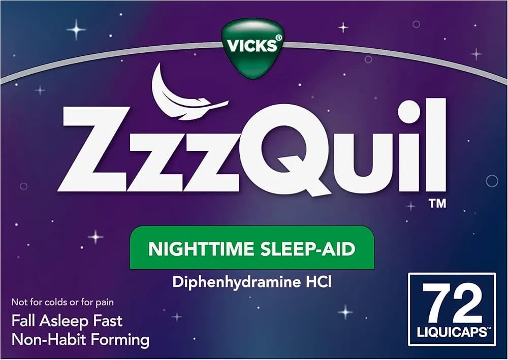 ZzzQuil Nighttime Sleep Aid LiquiCaps, 72 Capsules by VICKS