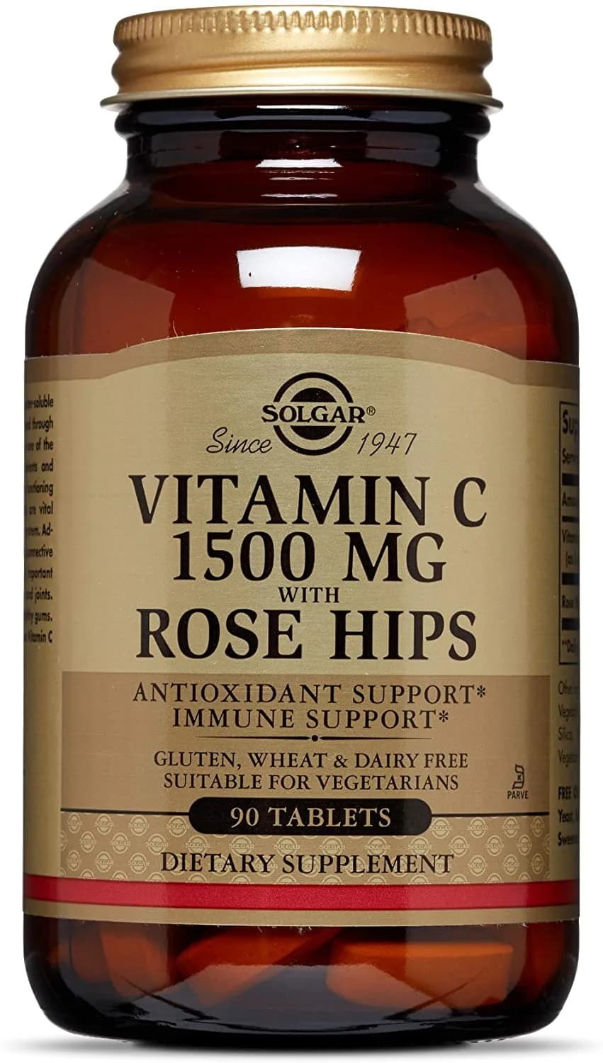 Solgar Vitamin C 1500 mg with Rose Hips – 90 Tablets